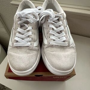 Vans White Platform Sneakers